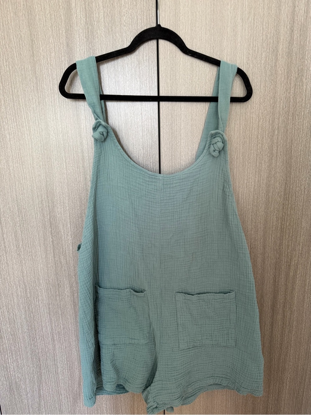 Women's Mint Gauze Romper Jumpsuit